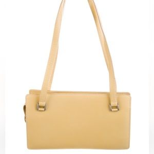 Bottega Veneta mustard yellow/tan leather shoulder bag